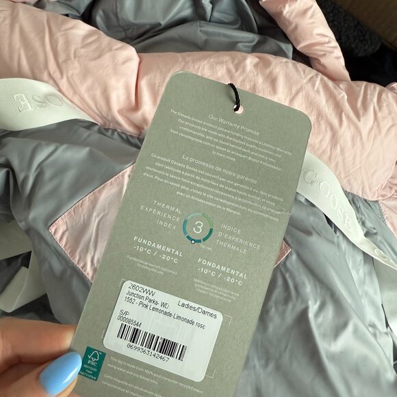 NWT Canada Goose Junction Parka Hooded Puffer Jacket Pink Lemonade Down Filled - Picture 5 of 12